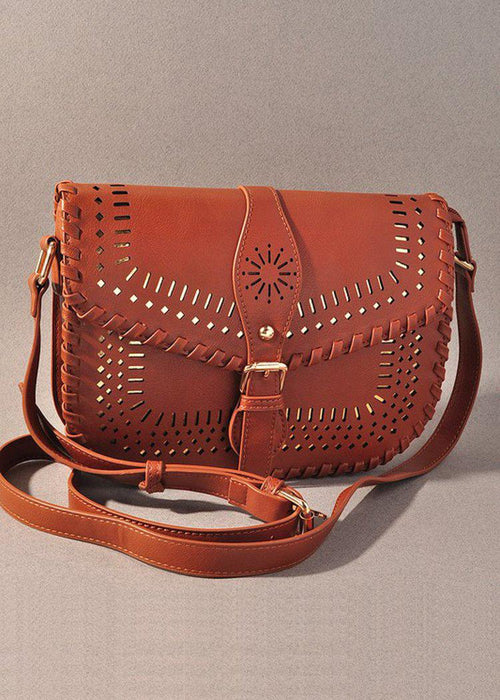 Winnie Saddle Bag - Tan-Hand In Pocket