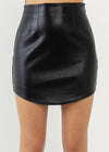 Lynn Mini Faux Leather Skirt ***FINAL SALE***-Hand In Pocket