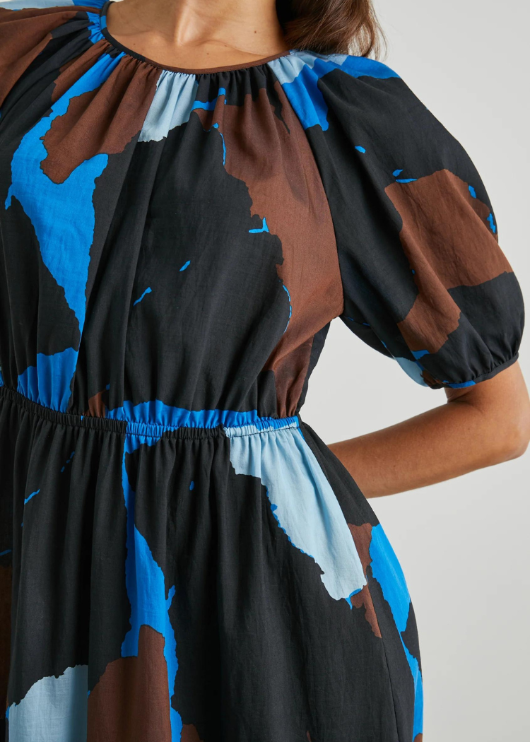 Rails Khloe Dress- Blue Multi-Hand In Pocket