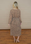 Dinala Tiered Leopard Maxi Print Dress - Taupe Leopard-Hand In Pocket