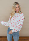 Z Supply Kissed "Lips" Crewneck Pullover-Hand In Pocket