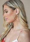Kashid Gold Medium Hoops-Hand In Pocket