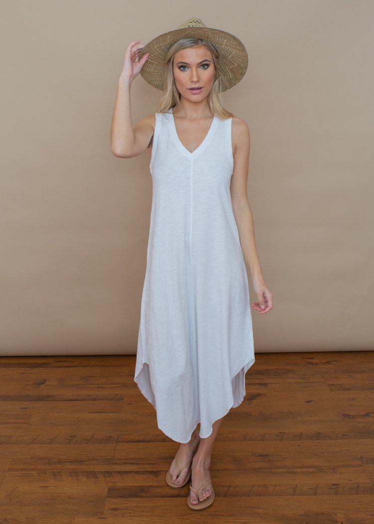 Z Supply Reverie Midi Dress - White-Hand In Pocket