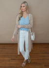 Trapasso Duster- Lightweight Knit Pocketed Cardigan-***FINAL SALE***-Hand In Pocket