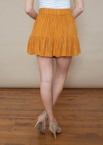 See U Soon Honey Metallic Stripe Detailed Mini Skirt ***FINAL SALE***-Hand In Pocket