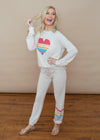 PJ Salvage Striped Rainbow Banded Pant-Oatmeal-***FINAL SALE***-Hand In Pocket