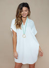 Karlie White Seville Tunic Dress-Hand In Pocket