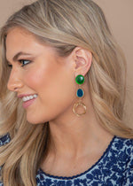 Paia Blue and Green Gold Drop Earrings ***FINAL SALE***-Hand In Pocket
