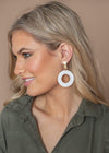 Yala White and Gold Painted Drop Earrings-Hand In Pocket