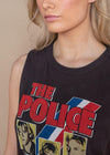 Chaser Police Gauzy Cotton Muscle Tank-Hand In Pocket