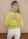 RD Style Crochet Sunny Lime Pull-Over Sweater-***FINAL SALE***-Hand In Pocket
