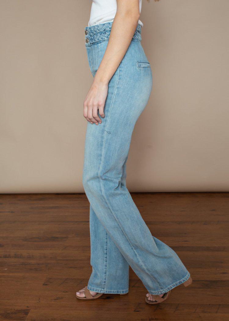 Blank NYC Delancey Double Braided High Waist Flare Leg Jeans-***FINAL SALE****-Hand In Pocket