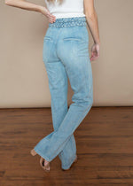 Blank NYC Delancey Double Braided High Waist Flare Leg Jeans-***FINAL SALE****-Hand In Pocket