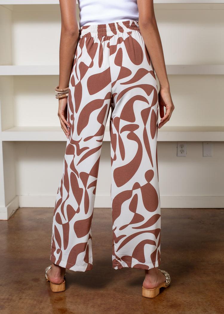 Sanctuary Mirage Pull On Print Pant- Lion River-Hand In Pocket