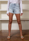 Pistola Maeve Super High Rise Cut Off Denim Short-Hysteria- ***FINAL SALE***-Hand In Pocket