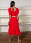 Lucy Paris Keely Cut Out Midi Dress-Red-***FINAL SALE***-Hand In Pocket