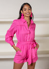 Karlie Flamingo Long Sleeve Romper-***FINAL SALE***-Hand In Pocket