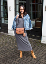 Z Supply Willow Henley Ribbed Maxi Dress-Hand In Pocket