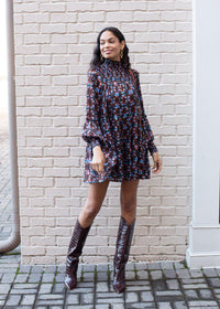 Celia Tiered Dress - Brown-Hand In Pocket