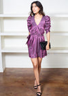 Raia Metallic Shirred Sleeve ***FINAL SALE***-Hand In Pocket