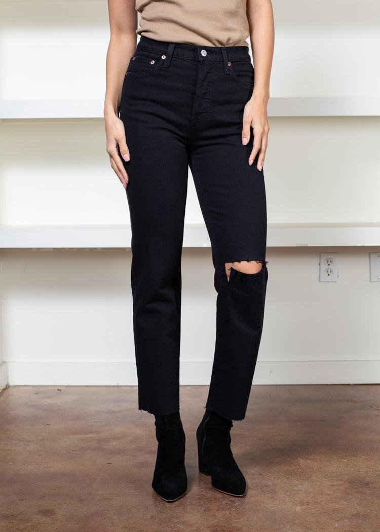 Pistola Charlie High Rise Classic Straight Ankle-Waverly***FINAL SALE***-Hand In Pocket