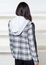Nico Vegan Leather Stripe Sleeve Dickie Blazer-***FINAL SALE***-Hand In Pocket