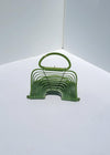 Sienna Acrylic Handbag - Green-Hand In Pocket