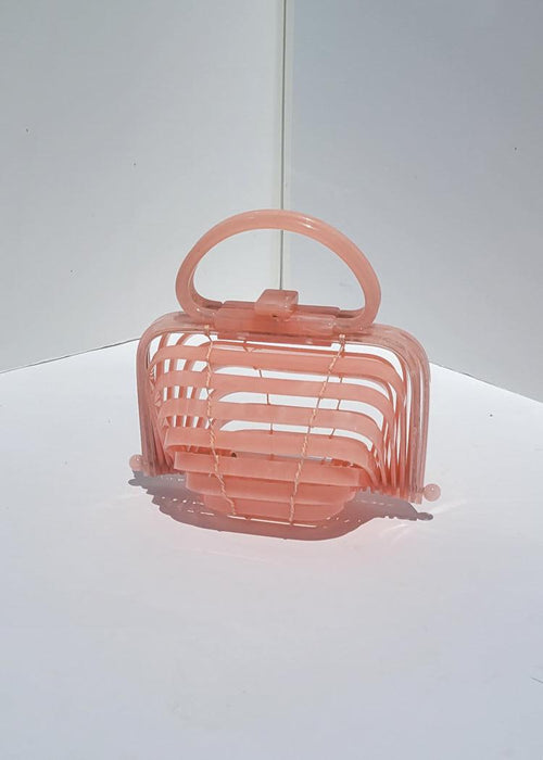 Sienna Acrylic Handbag - Pink-Hand In Pocket