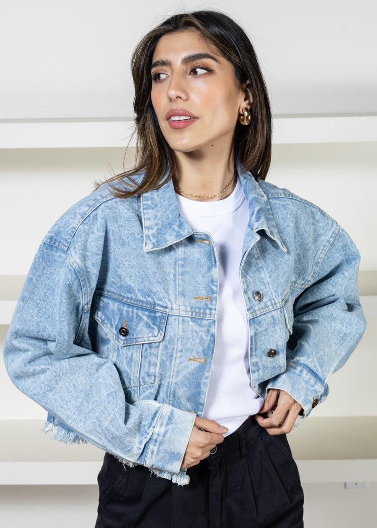 Mimi Crop Tee - White-Hand In Pocket