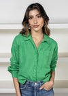 Gracie Cropped Shirt-Hand In Pocket