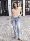 Pistola Bella Sleeveless Shoulder Pad Sweater- Agave ***FINAL SALE***-Hand In Pocket