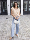 Pistola Bella Sleeveless Shoulder Pad Sweater- Agave ***FINAL SALE***-Hand In Pocket