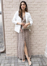 Elan Peta Double V Neck Tie Back Beach Dress -***FINAL SALE***-Hand In Pocket