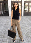 Ava Wide Leg Trouser-Olive ***FINAL SALE***-Hand In Pocket