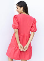 Sanctuary Cotton Poplin Dress-Island Pink-Hand In Pocket