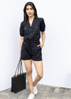 Tart Hadley Romper - Black -***FINAL SALE***-Hand In Pocket