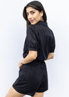 Tart Hadley Romper - Black -***FINAL SALE***-Hand In Pocket