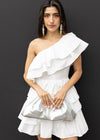 Camelia One Shoulder Tiered Mini Dress ***FINAL SALE***-Hand In Pocket