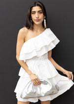 Camelia One Shoulder Tiered Mini Dress ***FINAL SALE***-Hand In Pocket
