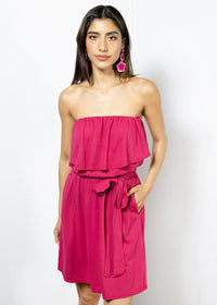 Beverly Mini Dress - Sangria ***FINAL SALE***-Hand In Pocket