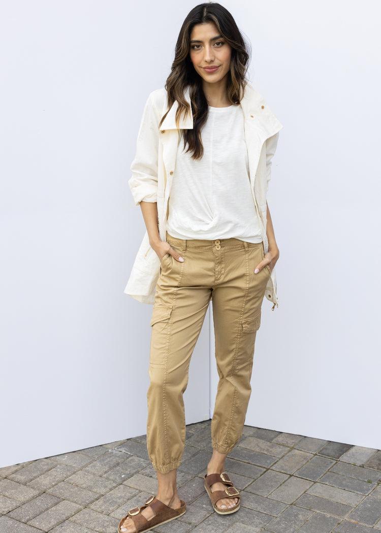 Tart Cory Jacket -Gardenia-Hand In Pocket