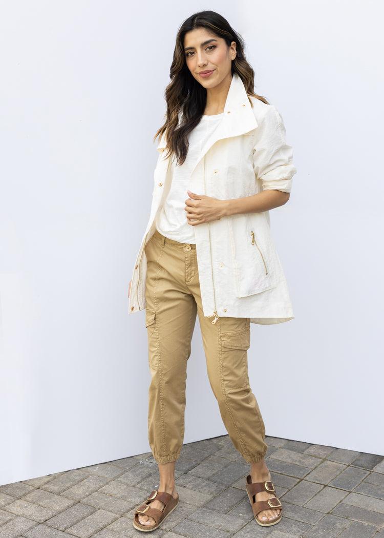 Tart Cory Jacket -Gardenia-Hand In Pocket