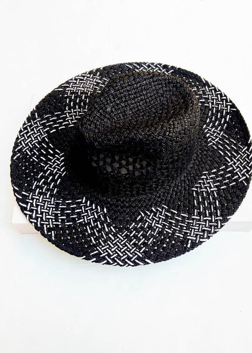 Saltillo Straw Hat-Black-Hand In Pocket