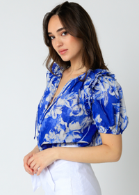 Ariella Puff Sleeve Top-Hand In Pocket