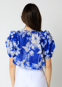 Ariella Puff Sleeve Top-Hand In Pocket