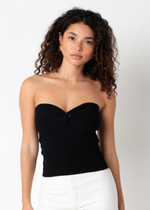 Laken Sweet Heart Neckline Top-Black-Hand In Pocket