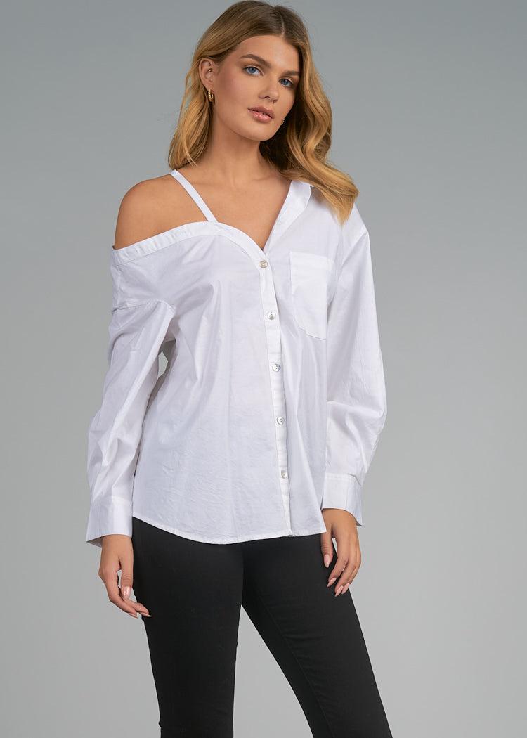 Elan Camila Off Shoulder Top -***FINAL SALE***-Hand In Pocket