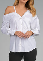 Elan Camila Off Shoulder Top -***FINAL SALE***-Hand In Pocket