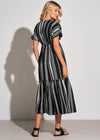 Elan Faith Caftan V Neck Midi Dress-Hand In Pocket