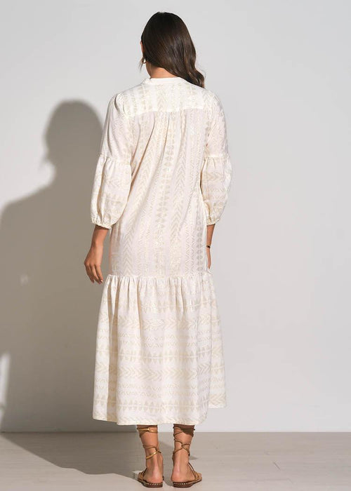 Elan Kerry Caftan- Ivory -***FINAL SALE***-Hand In Pocket